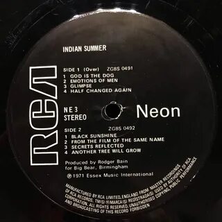 Indian Summer - 1971 - Neon - UK - Виниловая пластинка.