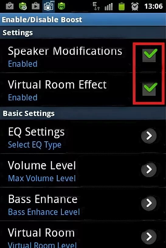 Прочистка динамика звуком андроид. Как увеличить громкость наушников на андроиде. Как включать микрофон в Virtual Room. Volume+.
