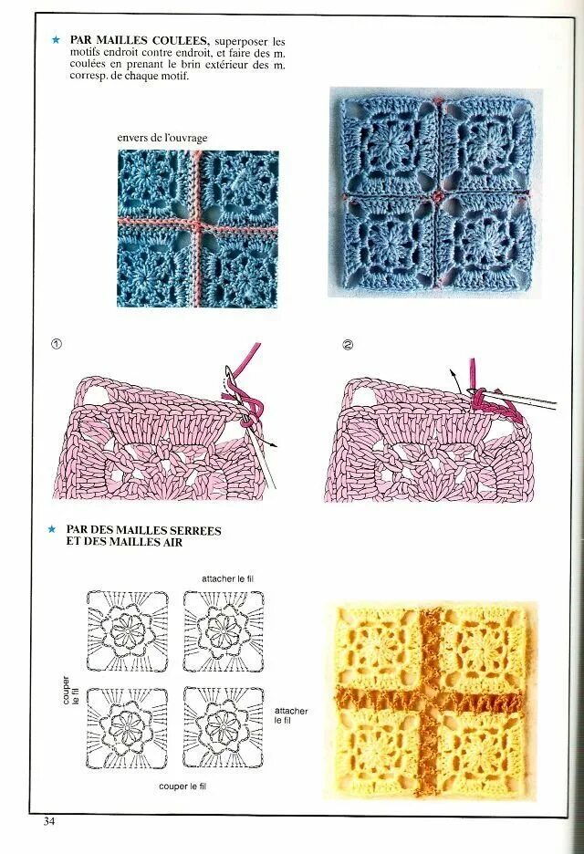 Схема соединения мотивов бабушкиного квадрата. Соединение мотивов столбиками с накидом. Схема соединения квадратных мотивов крючком. Схема соединения бабушкиных квадратов. Соединить квадраты крючком красиво