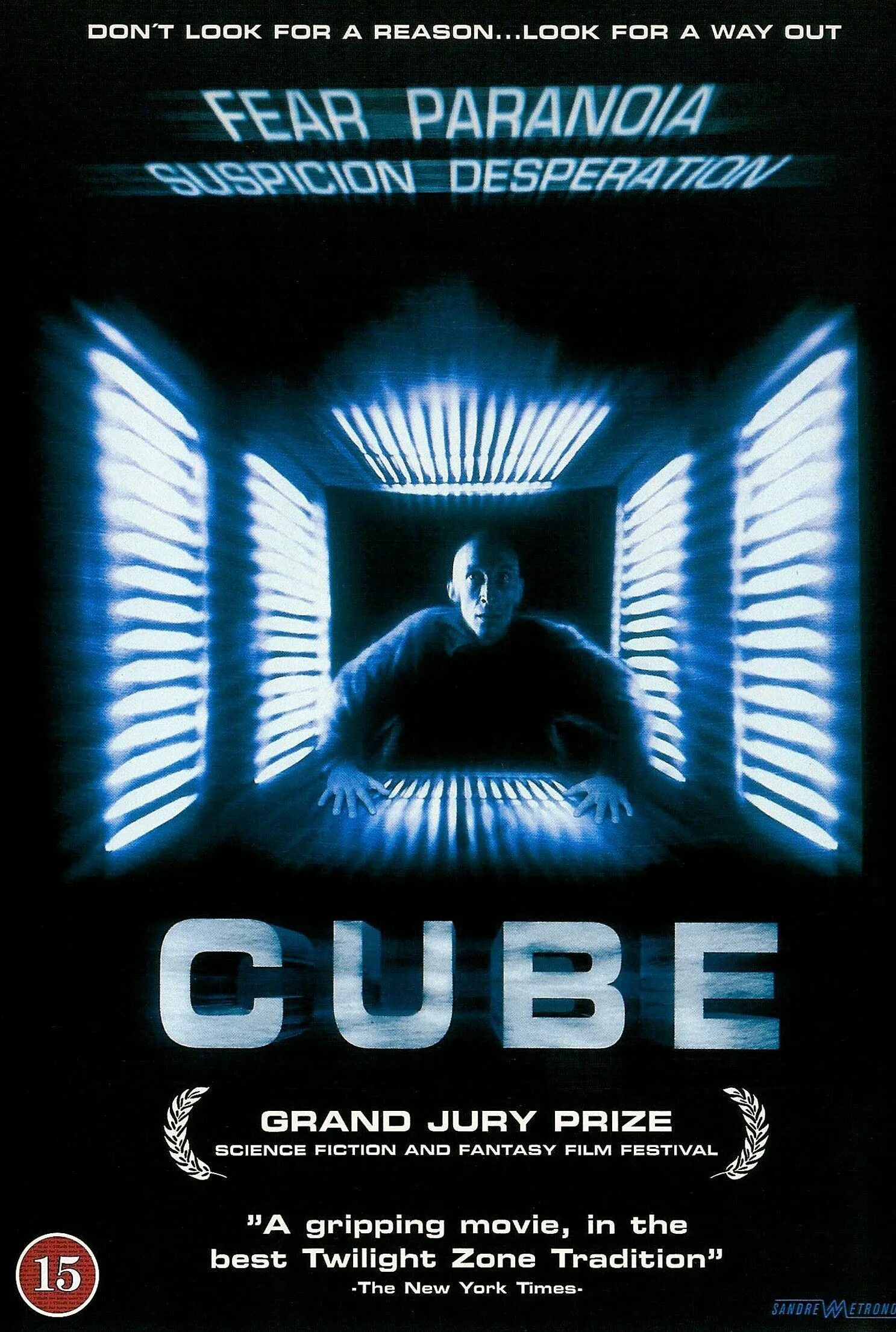 Cube 1997 poster.