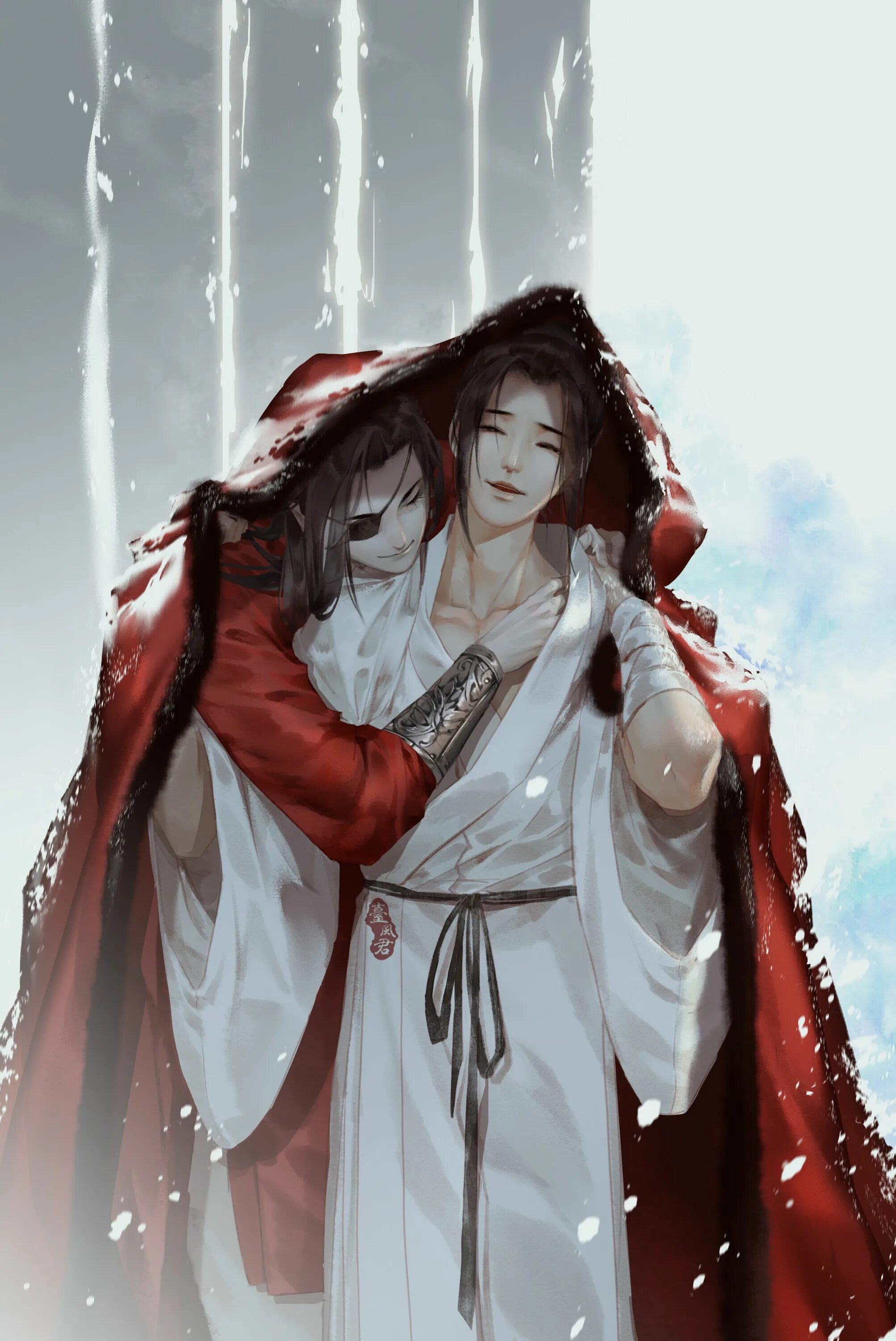 7 том небожителей. Хэ мэй сюань. Благословение небожителей арт хуа чен. Лю биньянь дунхуа. Благословение небожителей аниме.