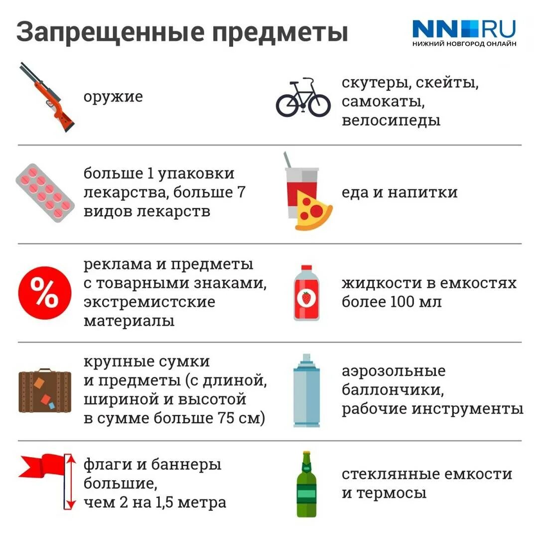 Какие вещи нельзя брать