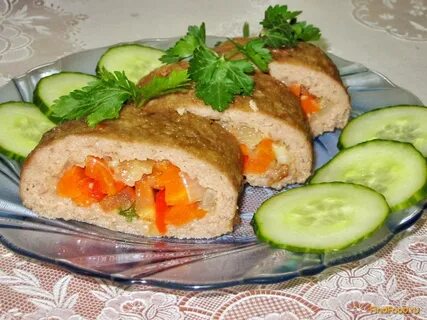 Рулет с овощами