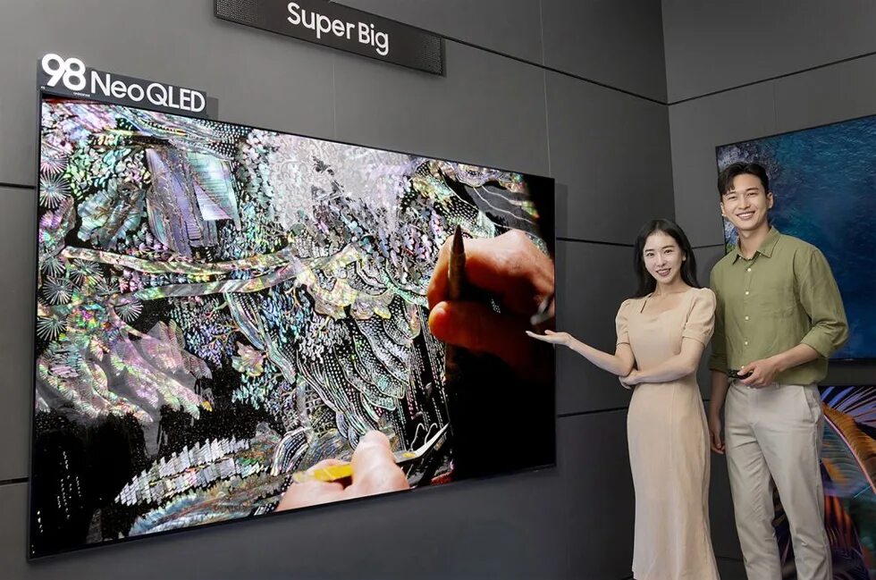 Телевизор самсунг 100 дюймов. Samsung QLED 8k. Телевизор самсунг 98 дюймов. Телевизор Samsung qe98qn100buxru.