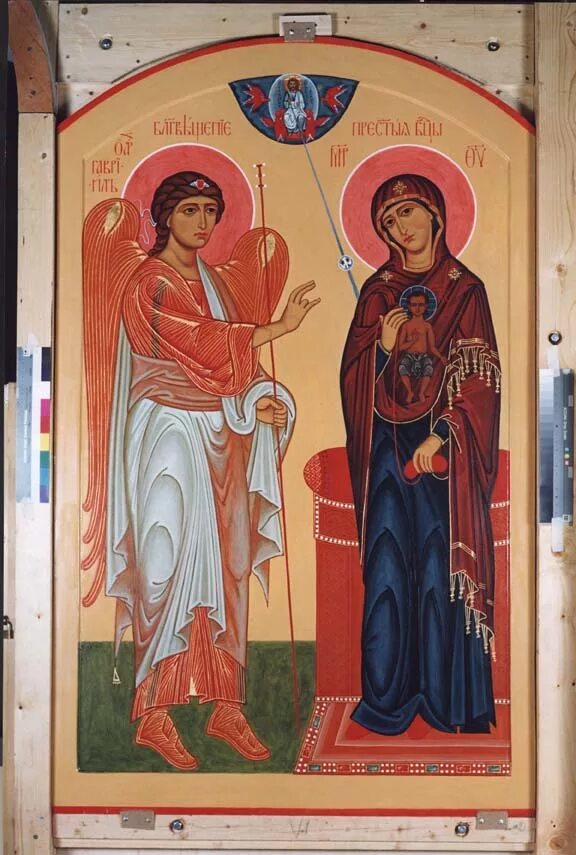 Юрьев монастырь. Икона божией матери благовещение устюжская. Устюжское благовещение икона xii в третьяковская галерея москва. Xii век. Юрьев монастырь.