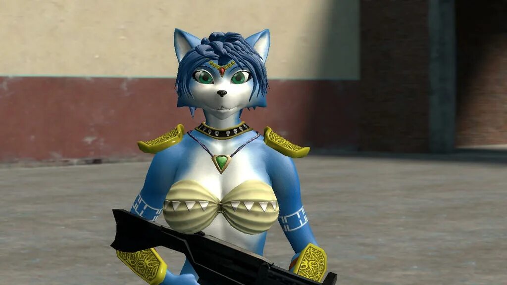 Sfm model 3d. Krystal star fox. krystal fox sfm 2025. star fox krystal 3d. krystal warfaremachine.