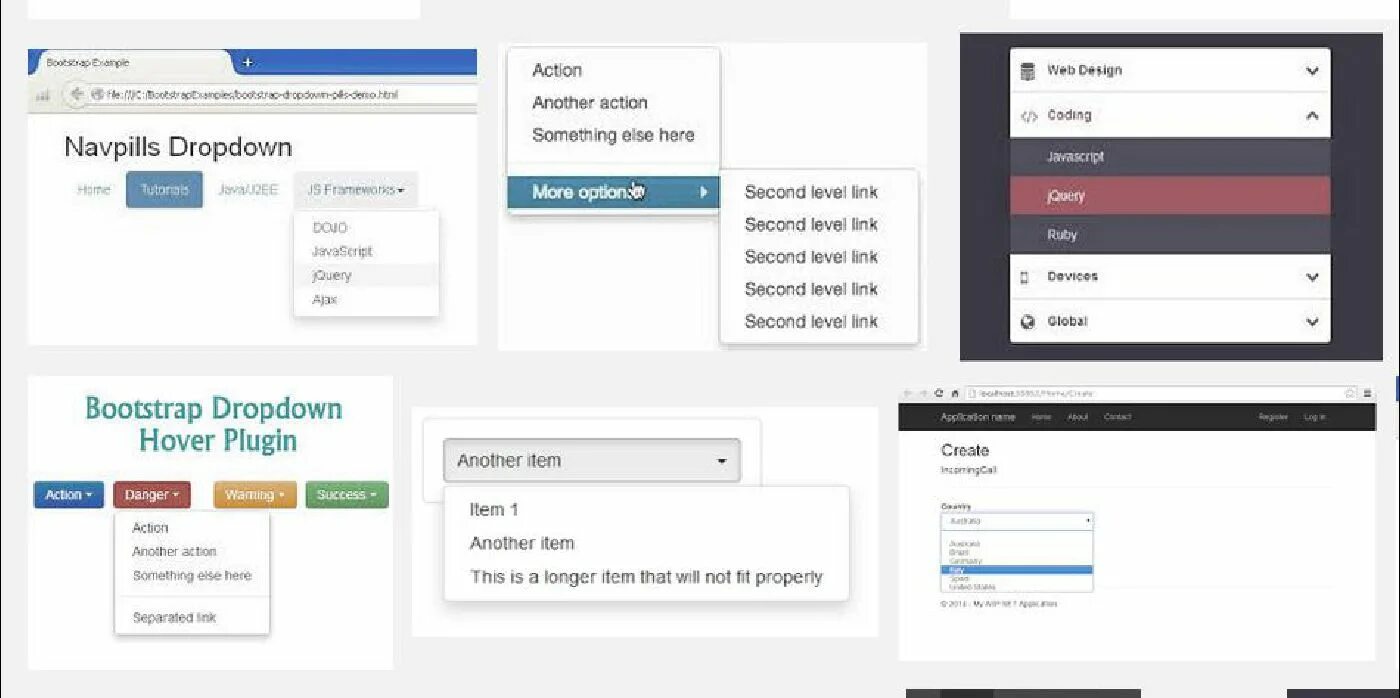 Bootstrap выпадающий список. Dropdown. Выпадающий список Bootstrap. Dropdown menu. Дропдаун в дизайне.