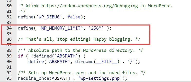 Debug false. Wp Memory limit htaccess. Wp-config.php пример файла. Wp config php WORDPRESS образец.