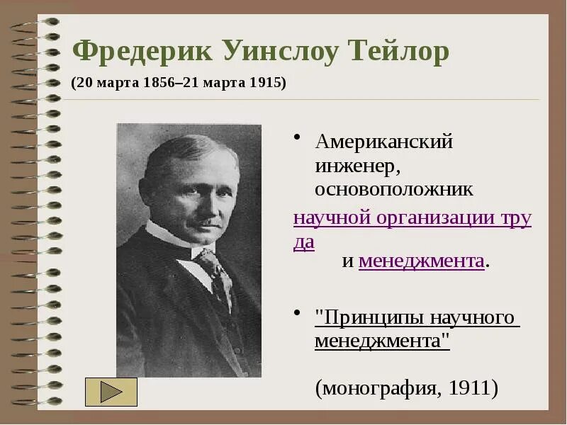 Фредерик Уинслоу Тейлор. Тейлор Фредерик Уинслоу основные труды. Фредерик Уинслоу Тейлор принципы научного менеджмента. Фредерик Уинслоу Тейлор 1881. Тейлор вклад