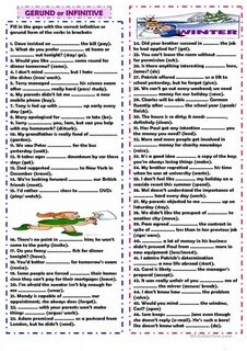 Gerund infinitive exercises
