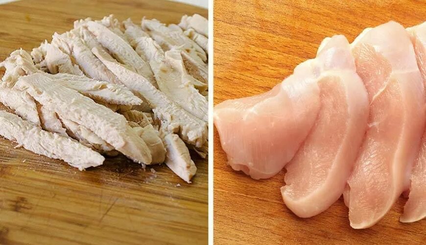 Можно ли кошкам куриную грудку. Куриное филе промыть. вареное куриное филе. кошка есть куриную грудку. обработка куриного филе.