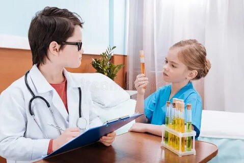 She is playing doctor