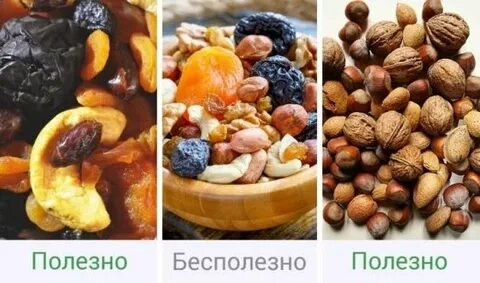 Орехи минеральные вещества