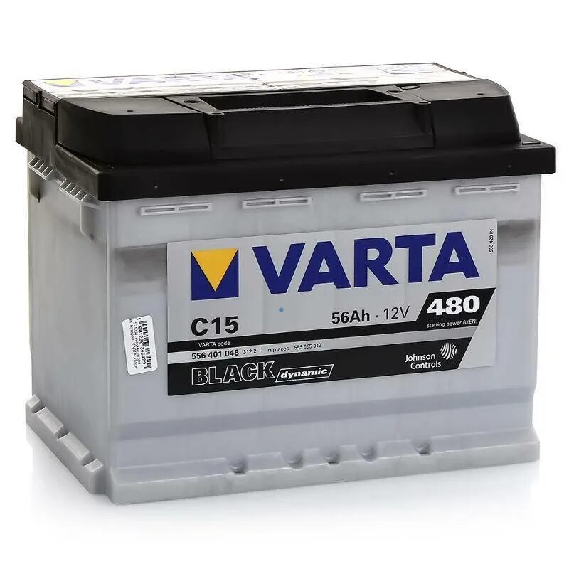 Varta c. Аккумулятор 56 ач &quot;varta&quot; black dinamic 480a (прямая полярность) (c15) 556 401. varta c d510. varta bd 6ст-60.0. варта c237.