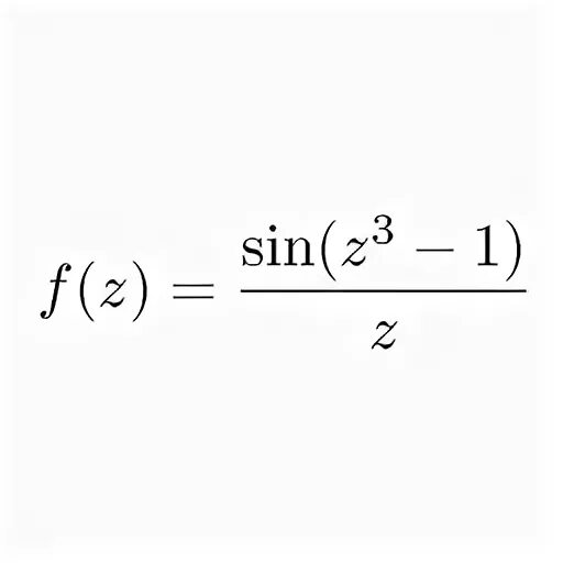 Sin z