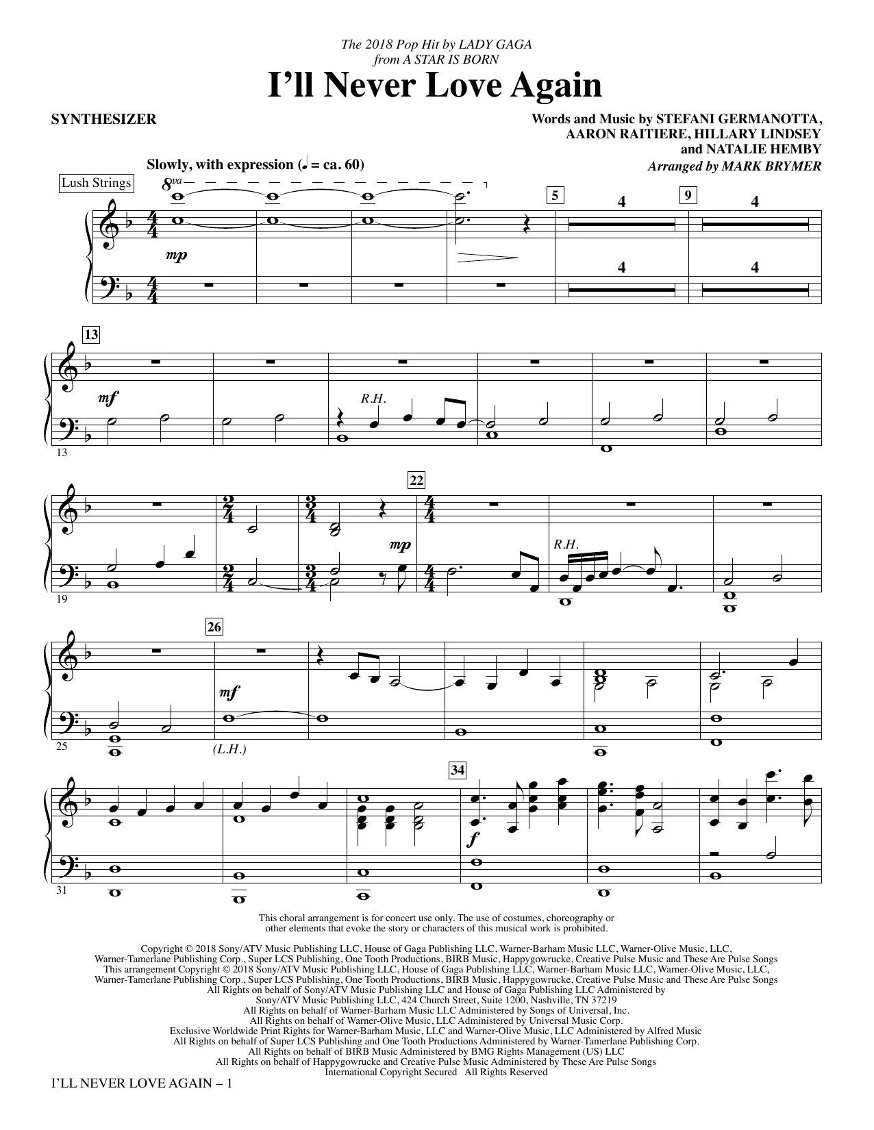 I ll never love again текст. I ll never love again текст. I ll never love again текст. Lady gaga ноты для фортепиано. Текст песни never fall in love again.