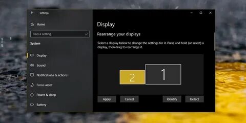 Windows 10 переключился экран