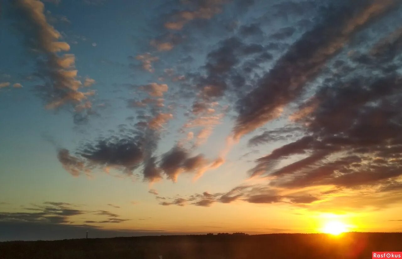 рассвет солнца.