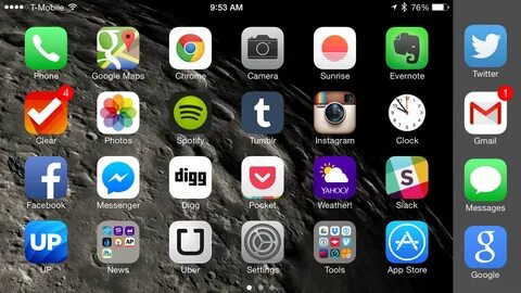 Меню ios