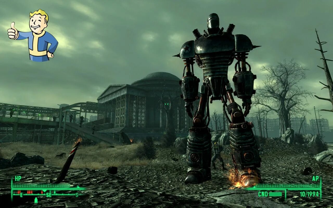 Fallout 3 робот. Фоллаут 3 роботы. робот из fallout 3. фоллаут 3 гигантский робот. фоллаут 3 большой робот.