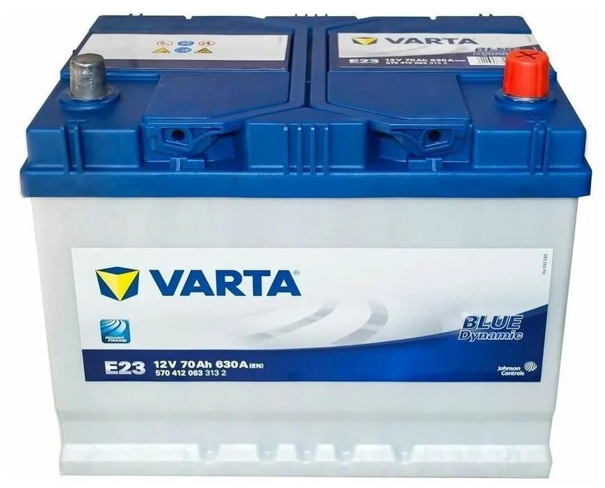 Автомобильный аккумулятор 70 ач. Varta Blue Dynamic e23. Varta e23 Blue Dynamic 70 а/ч 630а. Аккумулятор Varta 70ah. Varta АКБ "Varta" Blue DN. E23 (70ач о/п) d26l 570 412 063.