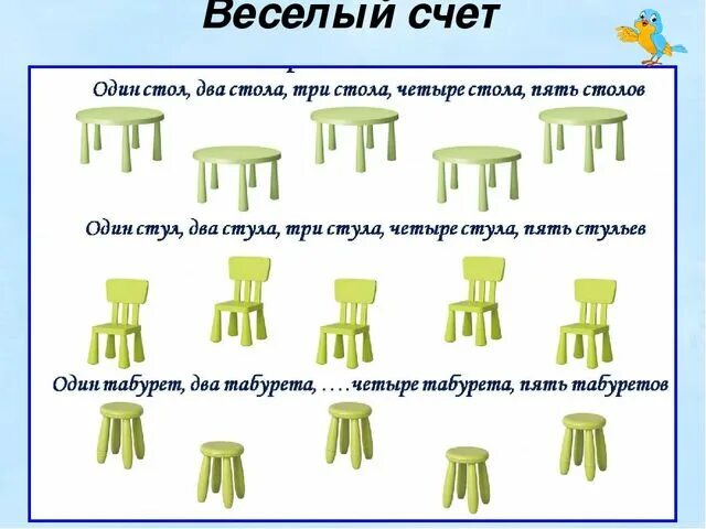 Один и три стула