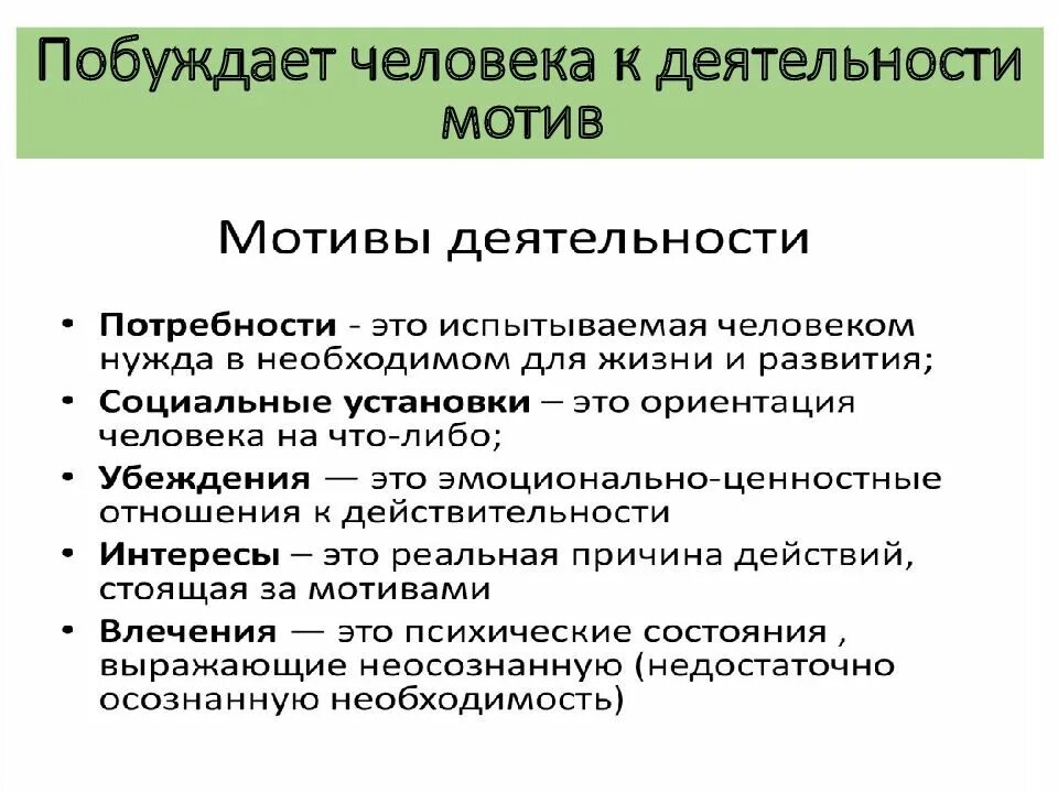 Человека побуждают к действиям потребности. Что побуждает человека к деятельности. Мотивы деятельности человека. Мотивация деятельности Обществознание. Мотивы деятельности личности.