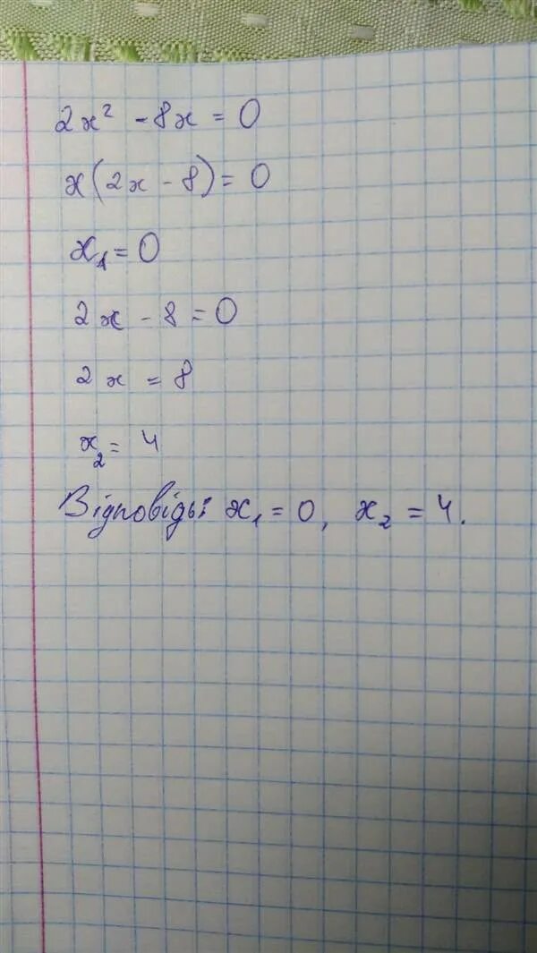 2х в квадрате 8х