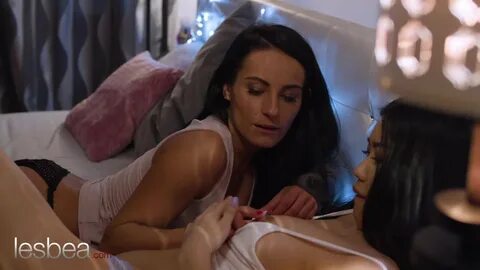 Watch Lesbea Pillow Fighting Lesbian Brunettes Alina Crystall video on xHam...