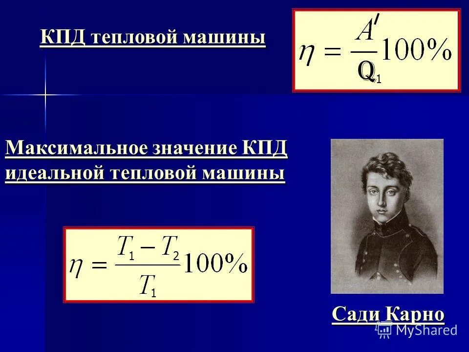 Кпд идеальной тепловой турбины