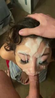 Have u seen a facefuck with this much cum before?😈 😱. 