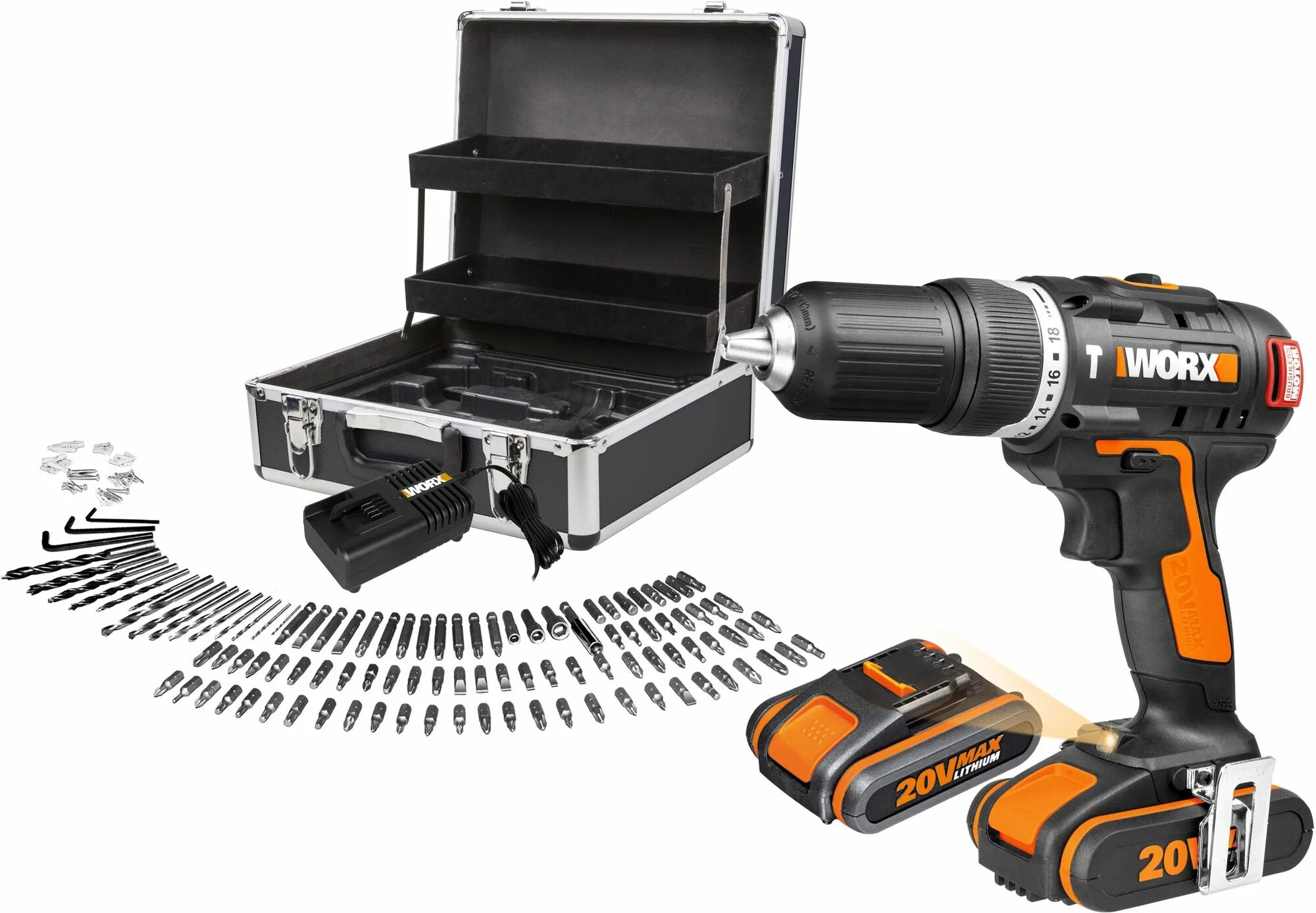 Бесщеточный шуруповерт worx. Шуруповерт worx wx367. worx шуруповерт 20v. дрель-шуруповерт аккумуляторная worx wx101.1, 20в, 1.5ач x2, кейс. дрель-шуруповерт ударная аккумуляторная worx wx372, 20в, 50нм, 2 ач x2, кейс.