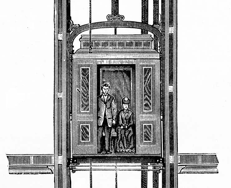 Первый паровой лифт 1857 года. Средневековый лифт. Лифт доорс. Гидравлический подъемник 1793. Первый в мире лифт кулибина.