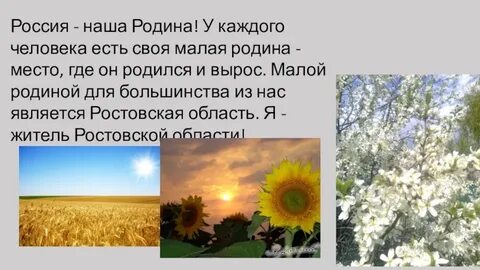 Суть своей родине