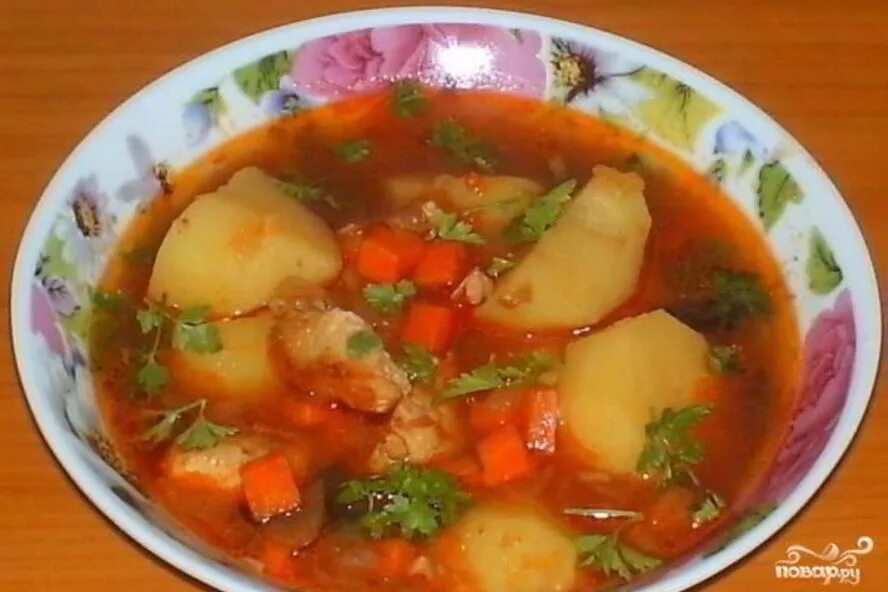 шурпа в кастрюле. шурпа. шурпа (свиные ребрышки). лагман в кастрюле. постный шулюм.