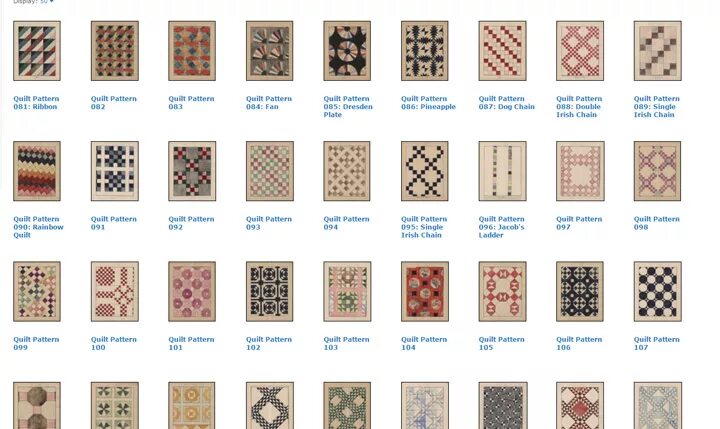 Pattern name. Patterns names.