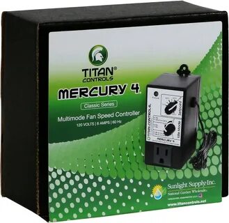 120V Mercury 4 Single Outlet Titan Controls Multi-Function Fan Speed Contro...