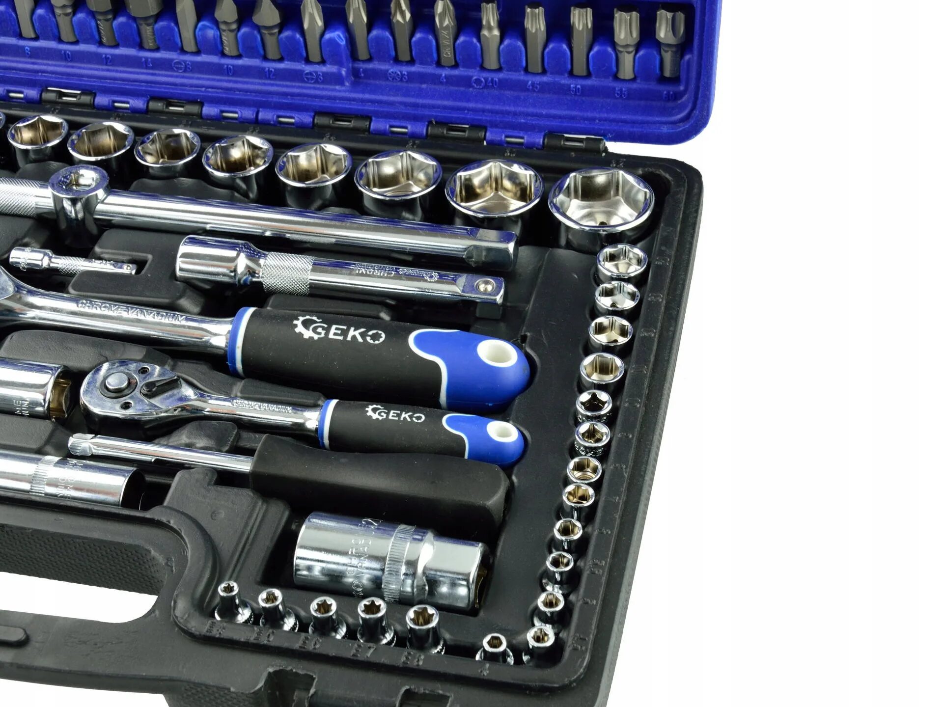 Geko g10110 набор головок. Набор гаечных ключей Geko g10338. Набор гаечных ключей Geko g11146. Набор торцевых головок удлиненные(1/2)e10 – e24.