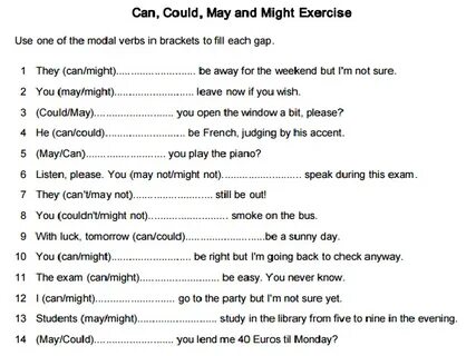 Test on modals and comparisons