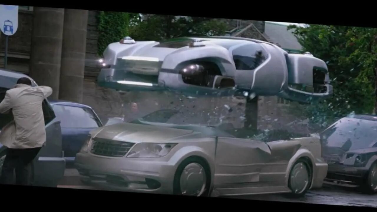 Car chase scene. Total recall 2012 машины.