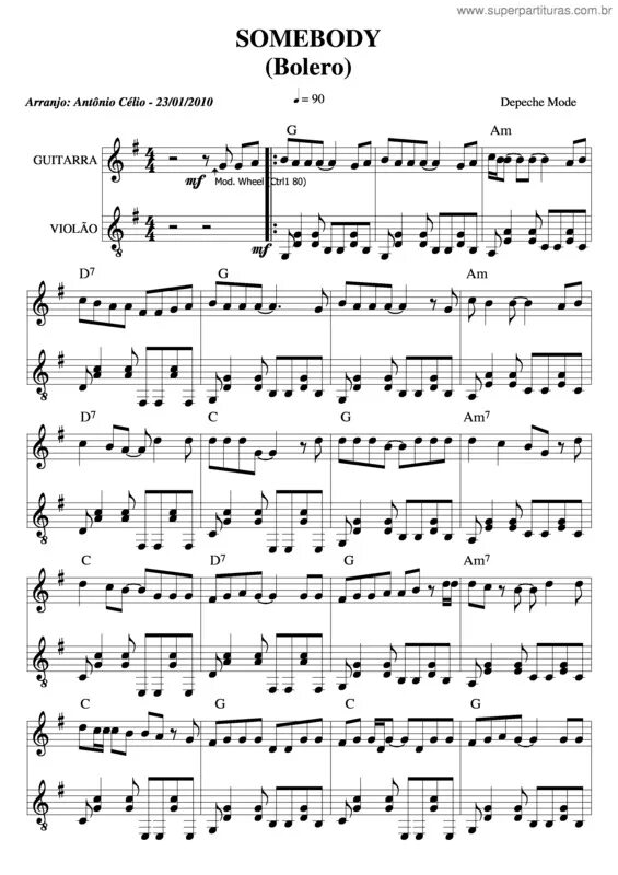 Депеше моде ноты. Ноты для пианино depeche mode.