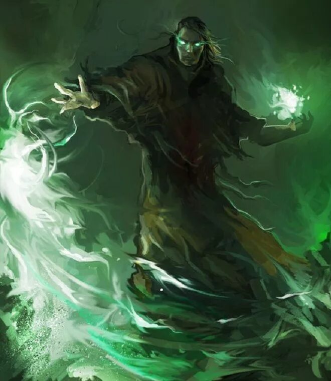 Tiny green wizard