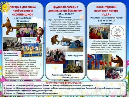 Программа лагеря дневного пребывания год семьи