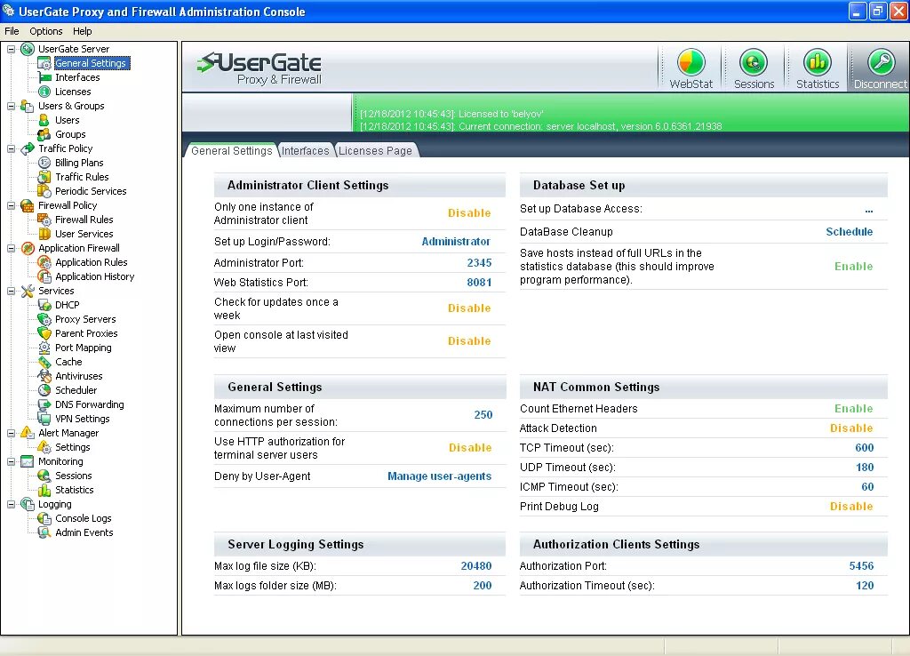 Usergate proxy