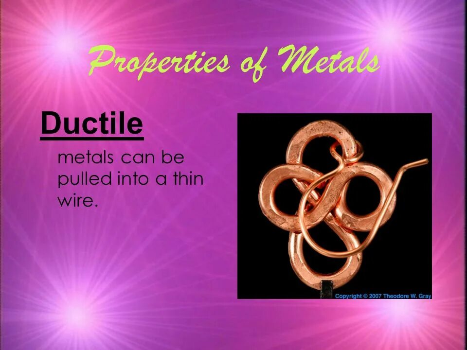 Properties of metals