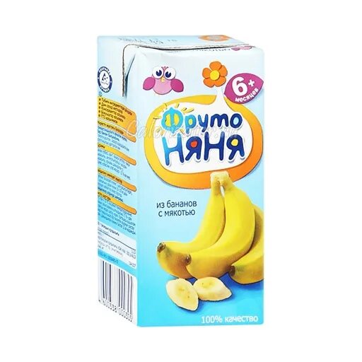 Нектар фрутоняня банановый с мякотью 0,2л. Фрутоняня банан калорийность. Нектар фрутоняня 500мл банановый. Фруто няня сок банановый. Банановый сок фрутоняня состав.