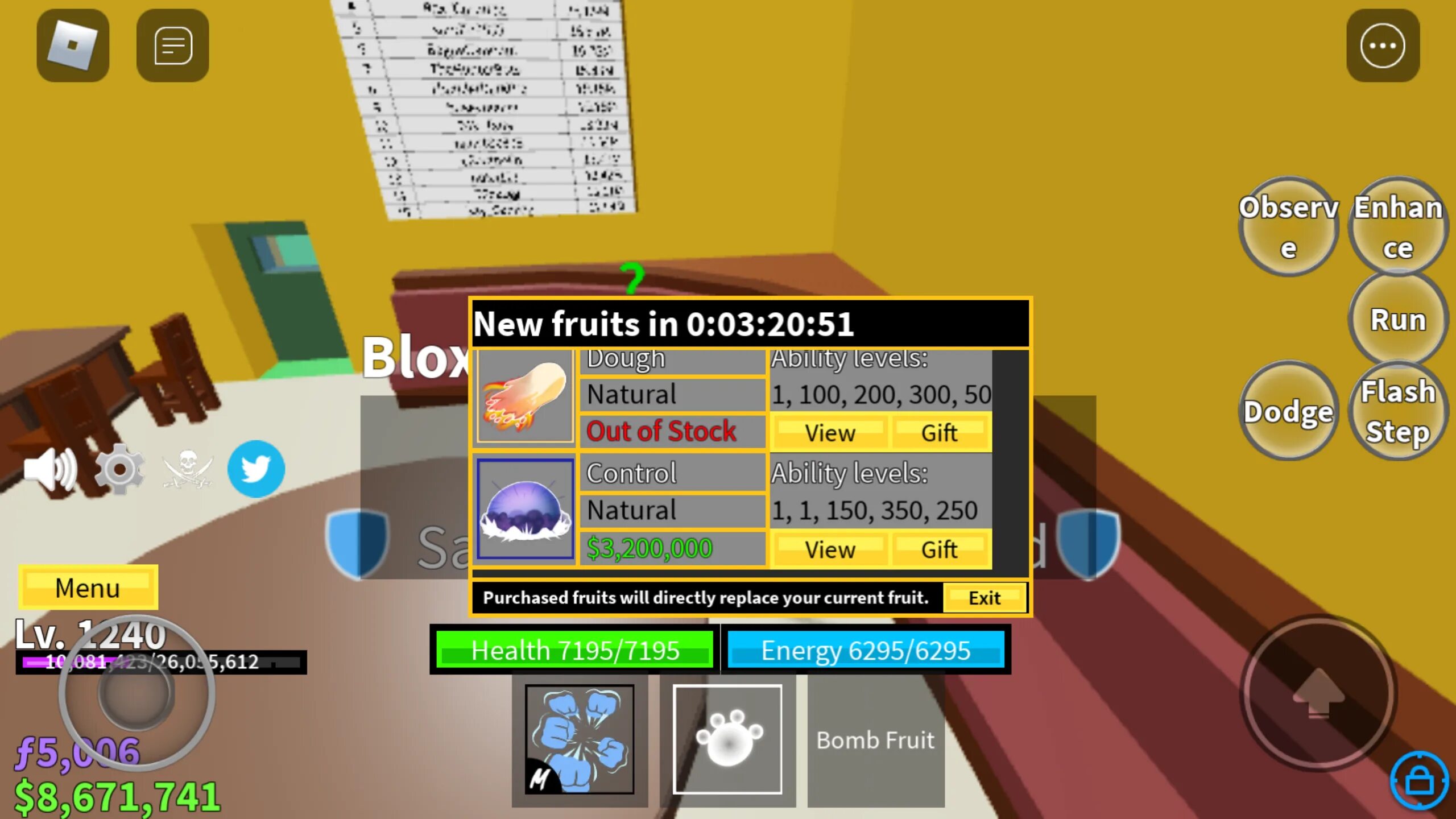 Контроль BLOX Fruits. BLOX Fruits фрукты. Блокс фрукт РОБЛОКС. Контроль Блокс Фрут.