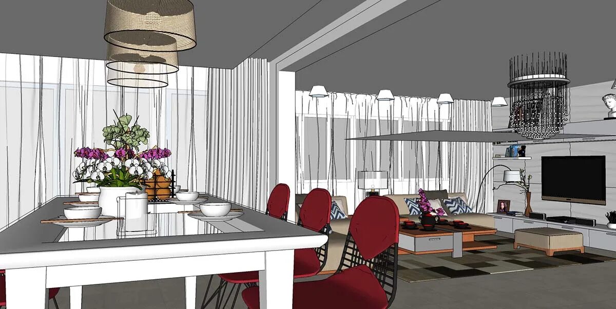 Sketchup style. Скетчап рендер интерьер. скетчап визуализация интерьера. архикад визуализация интерьера. sketchup 3 д визуализация.