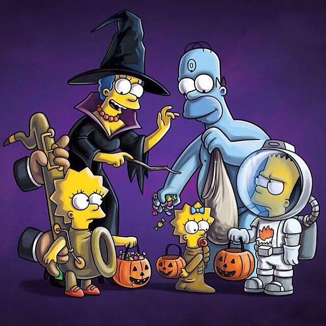 Treehouse of horror. Симпсоны treehouse of horror. гомер симпсон хэллоуин. обои на рабочий стол мультяшные симпсоны.