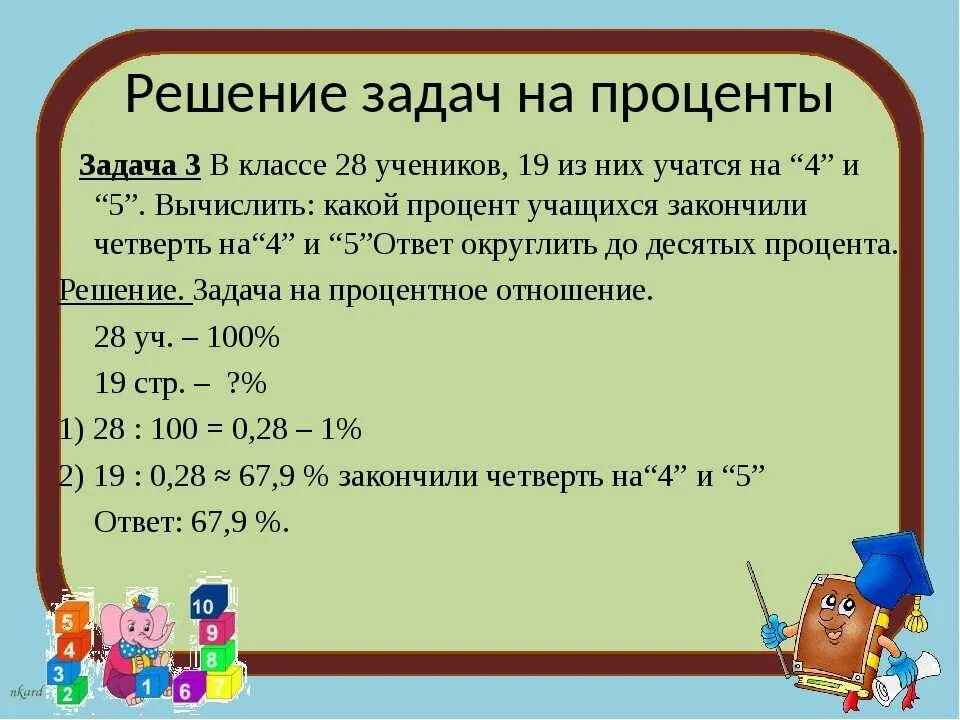 Сколько учеников закончили. Задачи на проценты 5 класс. Задачи по математике 5 класс на проценты. Как понять решение задачи на проценты. Как решается задачи по процентам.